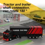 Tubro Racing 1:76 C50 10CH Detachable Attachable Remote Control Trailer Simulation Lights Horn Full Scale RC Trailer Model Toy - Image 4