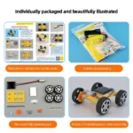 DIY Mini Solar Powered Toy Car For Kids Solar Power Toy Assembled Energy Powered Car children's toys Kids Novelty Gift - Image 10