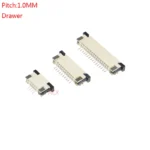 10pcs Ffc Fpc Cable Connector Socket Pitch 1.0mm High 2.5mm Smd Drawer Top Contact Type Sockets 4p 6p 8p 10p 12p 16p 20p 30p 40p