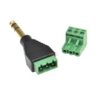 1pcs 6.3mm 6.35mm 3-pole Stereo Audio Male Plug To Terminal Block Adapter Connector 6.3 Plug - Image 3