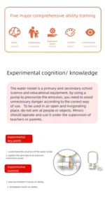 DIY Rocket Sprinklers Toys Water Splash Rocket Outdoor Water Play Toy DIY Science Experiment Kit & Education Model Toy For Gift - Image 8