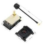 AneegFpv 3.3G 3.5G 4W VTX 16CH+3.3Ghz Analog VRX Wireless Video Audio Transmitter Receiver For FPV Long Rang RC Racing Drone - Image 5