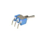 5PCS BLUE MINI MTS-102 RIGHT ANGLE Miniature toggle switch PCB Panel Mount SPDT 3PIN ON-ON power switche 6A/125V 3A/250V MTS102 - Image 2
