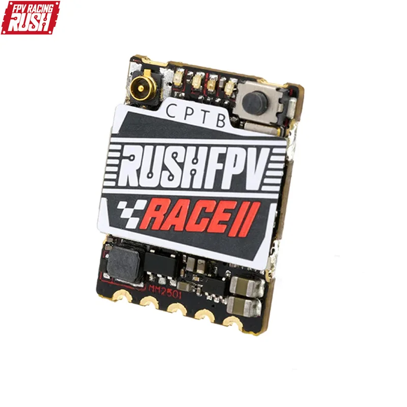 S1fd9d426614745a9b69e0e300ed0978cR.webp RUSHFPV RUSH TANK RACE 2 RACE II 5.8G 48CH PitMode 25mW 100mW 200mW Max Adjustable SmartAudio FPV VTX 20X15mm for FPV Drones - Image 1