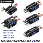 HOBBYWING Seaking Brushless ESC Boat Sensorless ESC 30A 60A 90A 120A 160A V4 Series IP67 Waterpoof Built-in BEC For RC Boats