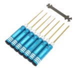 7pcs Titanium Plating Mini Precision Hex Screwdriver Tool Set  Allen Driver for RC Helicopter Drone Aircraft Model Repair Tools - Image 9