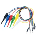 Test Hook Clip to Dupont Male/Female Jumper Wire 26AWG Silicone Cable For Breadboard Oscilloscope Logic Analyzer - Image 2