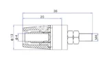 5pcs M4X36 Pure Copper Terminal 4mm Banana Jack Socket 20A Binding Post Banana Plug Connector - Image 12