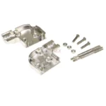 1Pcs DB9 Metal Housing Hood Right Angle Shell For D-SUB 9 Pin 2 Rows DB9 Pin Serial RS232 connector - Image 4
