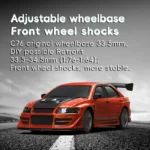 New Turbo Racing 1/76 Mini Electric Remote Control Car C76 Mini RTR Toy Car Sports Car Model Car for Adult Children's Toys Gift - Image 3