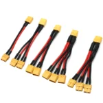 XT60 Parallel Battery Connector Male/Female Cable Dual Extension Y Splitter/ 3-Way 14AWG Silicone Wire for RC Battery Motor - Image 13