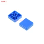 50PCS square Tactile Button caps for B3F-4055 12X12X7.3MM Micro TACT Key SWITCH FOR ARDUINO 12*12*7.3MM 12X12X7.3 SWITCHES - Image 8