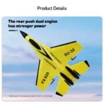 RC Plane SU35 2.4G With LED Lights Aircraft Remote Control Flying Model Glider Airplane F22 FX820 FX620 FX622 A380 EPP Foam Toys - Image 29