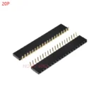 10pcs 1x/2/3/4/5/6/8/10/40 Pin Single Row Right Angle Female Pin Header 2.54mm Pitch Strip Connector Socket 3p/4p/6p/8p/20p/40p - Image 10