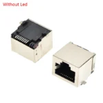 5PCS All-Copper Smd Rj45 Socket With Light Belt Shield With shrapnel 8P8C Network Interface Ethernet PCB Female Seat Patch - Image 4