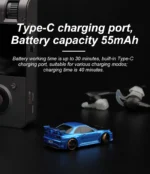 Turbo Racing 1:76 C64 Drift RC Car With Gyro Radio Full Proportional Remote Control Toys RTR Kit For Kids and Adults - Image 12