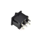 5PCS KCD1-106 DPDT 6PIN black mini Push Button rocker Switch ON/OFF/ON   power switches 6A/250V 10A/125V 15*21MM 15*21 6 pin - Image 2