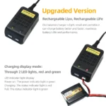 Sevenchip C3 Pro 10W Mini Charging Balance Charger EU/US Plug for RC 7.4V-11.1V 2-3s Lipo Life Battery Remote Control toy Car - Image 6