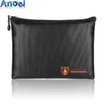 portable fireproof waterproof document storage bag for cash and passports