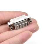 5PCS DVI Interface DVI 24 + 5 pin 90 degrees plate inserted female connector socket for computer monitor - Image 4