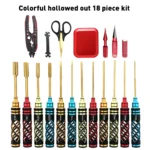 18 in 1 RC Tools Kits Box Set Screwdriver Pliers Hex Sleeve Socket Repair for RC Car Boat Quadcopter Helicopter Multirotors Mode - Image 7