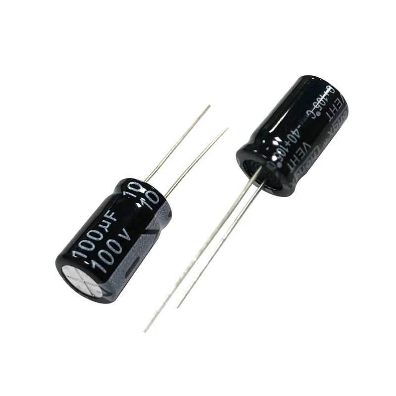100V100UF 10x16mm  Aluminum Electrolytic Capacitors 100V 100UF 100wv 100mf 100vdc 100MFD 100uf100v 100v100mf 100mf100v 220uf