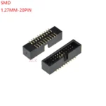 10pcs 1.27mm Pitch 6 8 10 12 14 16 20 26 30 34 40 50 60 Pin SMT SMD Male Shrouded Box Header IDC Connector - Image 4