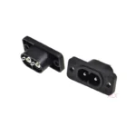 5PCS AC250V 2.5A  2Pin IEC 320 C8 Screw Mount Inlet Plug power socket AC 250V - Image 2