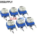 65PCS Sets RM063 Trimmer Potentiometer Adjustable Resistor Kit 500R Ohm,1K 5K 10K 20K 50K 100K 200K 500K 1M Ω Variable Resistors - Image 4