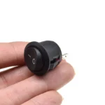 5pcs 20mm Diameter 2pin Black Small Round Push Button Rocker Switch on/off   Power Switches 3a/250v 6a/125v - Image 4