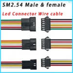 5pairs SM2.54 2 3 4 5 6pin SM Male & female Led Connector 2pin/3pin/4pin/5pin 6pin Wire cable pigtail Plug Total length 40cm