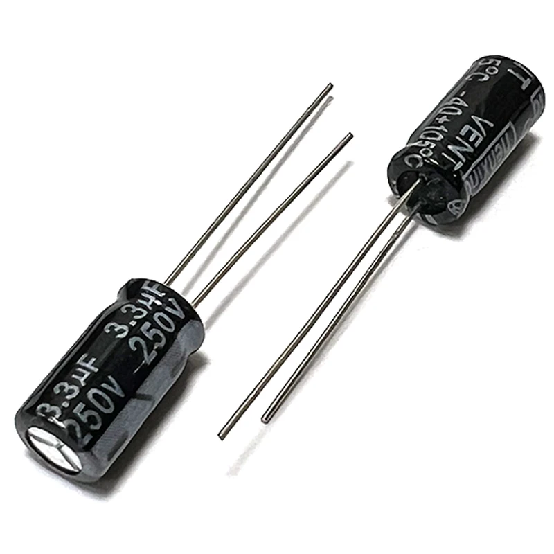 250V3.3uf  Aluminum Electrolytic Capacitor 3.3uf250v 250v15uf 250v 3.3uf 4.7uf 6.8uf 250v10uf 250v22uf 250v68uf 250v220uf 330uf