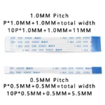 2PCS FPC FFC Ribbon Flexible Flat Cable 4/5/6/8/10/12/14/16/18/20/30/40Pin Pitch 0.5MM 1.0MM A-Type Wire Length 500MM/600MM - Image 4