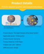 DIY Science Solar System Model Astronomy Sun Earth Moon Planet Experiment Toy Set DIY Science Model Education Learning Supplies - Image 8