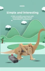 DIY Science Toys Children Educational STEM Kits Dinosaur Model Technologia Experimental Tool Wood Puzzle Games School Supply - Image 2