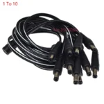 5V 12V 5.5mmX2.1mm 1 To 2/3/4/5/6/8/10/16 Way Female To Male DC Power Splitter Supply Adapter Connector Extension Cable LED CCTV - Image 11