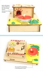 DIY Fire Alarm Circuit Kit Puzzle Handmade Science Technology Educational Kit Puzzle STEM Toy Gift for Children - Image 6