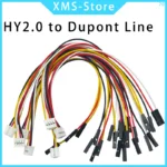10Pcs HY2.0 to Dupont line  electronic wire-2P/3P/4P/5P/6 Pin To 2.54mm Dupont Male/Female Wire Connector Color Cable