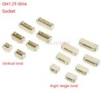 10PCS GH1.25 GH 1.25 1.25mm With lock Connector Socket Pin Header Vertical Horizontal/Right Angle Smd/SMT Jst