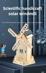 DIY Solar Energy Windmill House DIY Science Experiment Kit & Education Model Toy Physics Science Toys For Children Gift Toy - Image 7
