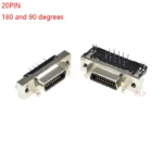 2pcs MDR Servo driver SCSI Connector HPCN Slot Type 14/20/26/36/50 pin female plug 180 90 Degree right angle Through Holes pcb - Image 5