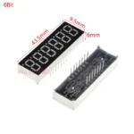 2/5PCS 0.36inch 7 Segment 6bit Red Digital Tube Common Cathode/Common Anode CC/CA LED Digit Display  0.56 inch - Image 8