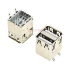 10pcs Double Usb Type A Female Solder Jacks Connector Pcb Socket usb-a Type 90 Degrees 4pins 180 Degrees 4pins Right Angle - Image 3