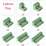 10PCS 2.54/3.81/5.08MM 2EDG 15EDG 2/3/4/5/6/7/8 Pin Screw Terminal Block Connector Pitch Plug+Straight/Curved Needle Pin Socket - Image 13