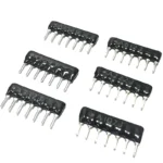 10pcs 7PIN DIP7 Exclusion Network Resistor Array 1K 2K 3.3K 5.1K 10K 2.54mm A102J A202J A472J A512J A103J A332J A223J A104J - Image 2