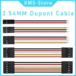 10PCS 2.54mm Dupont line single-ended tinned/double-ended female-to-female co-directional rehearsal cable 2p-10P 100~300mm