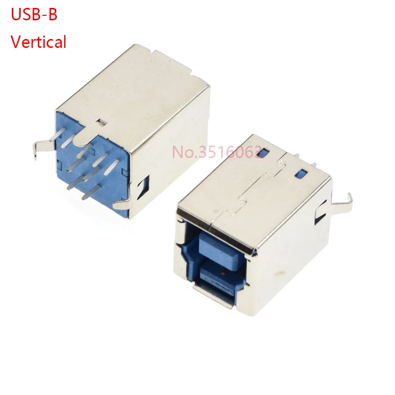2/5pcs Usb 3.0 Type B Female Plug Jack usb-b Right Angle Af Socket Printer Connector Terminal
