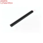 5pcs 2x50 Pin Double Row Straight Female Pin Header 1.27mm Pitch Strip Connector Socket 2*50 50p 50pin 50 Pin For Pcb Board