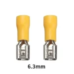 10/50/100pcs Female Crimp Terminal 2.8mm 4.8mm 6.3mm Insulated Spade Wire Connector Electrical Wiring Cable Plug Red Blue Yellow - Image 12