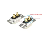 1pcs plug-in Board Type 2w2 30a 2 Pin Gold Plated Male Female High Current Connector d-sub Adapter 2pin Welding High Power - Image 2
